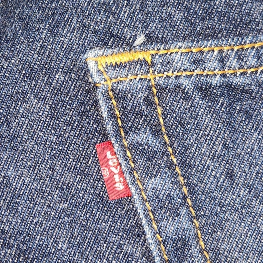 Vintage Levi's 505 Regular‎ Fit Jeans Men's W40 L30 Dark Wash Denim Pants - Picture 10 of 12